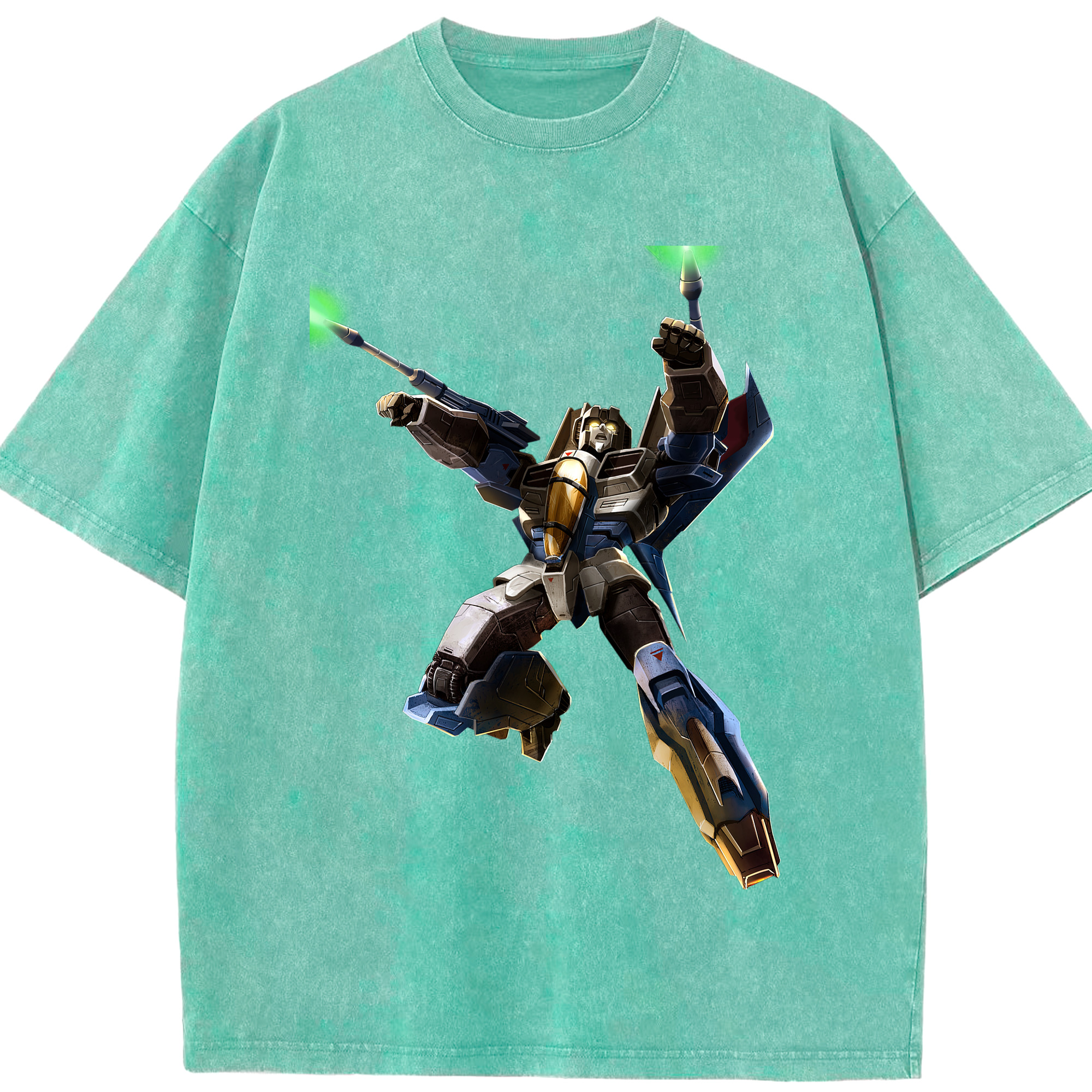 （画像用）  綿100% ヴィンテージ風 半袖Tシャツ（フロントプリント）